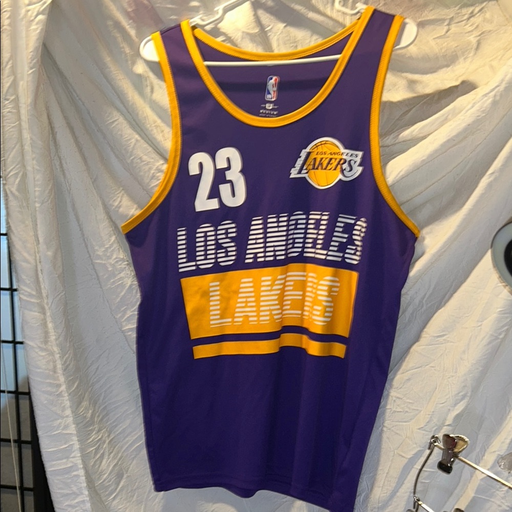Purple Los Angeles Lakers Basketball Jersey 23 James